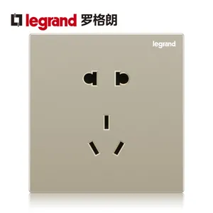 罗格朗逸景 10A连体二三插/五孔插座 米兰金色 代理经销批发