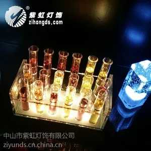 紫虹试管杯架 发光 酒吧灯具 鸡尾酒杯架