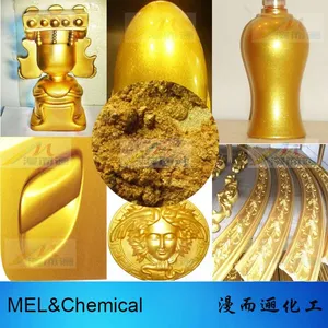 供应工艺品装饰用400目高光水晶默克金粉 高亮度黄金粉批发