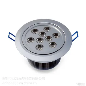 vinhon7W18WԲ�ε���ƻ���led��صƿɵ��Ƕȹ㳡cob��ص�underground