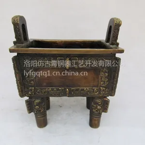 古铜色司母戊鼎青铜器摆件 毛公鼎 铜鼎 铜工艺品 家居装饰品 商务礼品