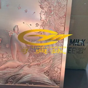 精品精雕铝屏风镂空红古铜壁画雕花风景人物各类图案