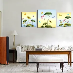 厂家直销荷花***欧式酒店装饰油画 高品质油画
