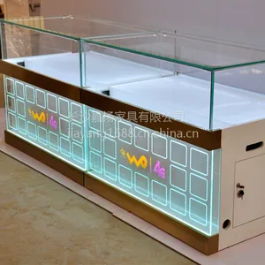 供应联通4G手机展示柜台,新款电信手机柜,联通手机体验柜收银台,联通手机配件柜,手机柜厂家直全国发货