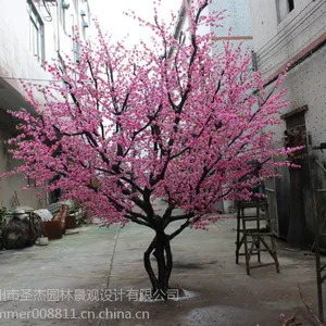 圣杰仿真桃花树许愿树大厅办公区户外装饰假树新年年会花树