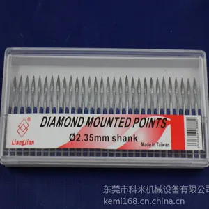 供应台湾亮箭牌Φ3长米形 进口金刚石磨头/钻石磨棒