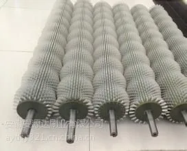 供应玻璃清洗机 果蔬清洗机毛刷辊 螺旋形毛刷 环绕刷子