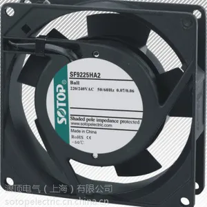 源顶电气SOTOP高效率低噪音工业降温轴流风扇风机库存常备SF9225HA2