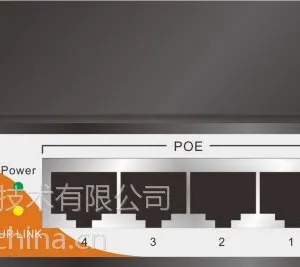 5口标准POE交换机AF/AT协议48V供电 支持高清摄像头无线面板吸顶AP