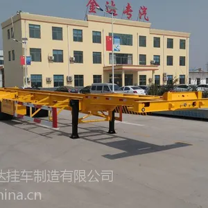 山东金达40英尺鹅颈集装箱运输半挂车SLY9401TJZE 金达挂车 厂家直销