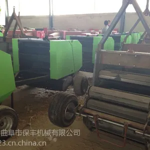 小麦秸秆打捆机自动进绳式打捆机山东保丰现货销售