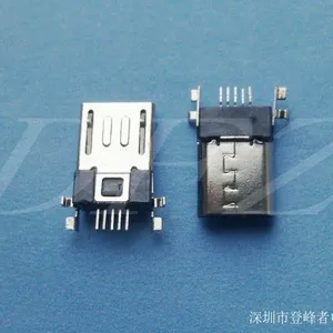 专业供应U盘专用MICRO USB 5P不锈钢公头板端SMT贴片