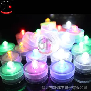 LED花瓶装饰灯 鱼缸装饰发光潜水灯防水潜水灯 沉水蜡烛灯