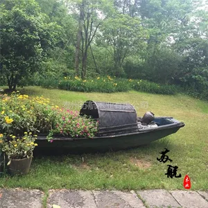 景观装饰船 乌篷木船 木质装饰船 公园景观装饰木船 款式可定制