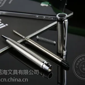 笔海笔顶可做LOGO滴胶 ***金属圆珠笔旋动 酒店专用圆珠笔 商务笔厂