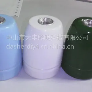 灯饰配件厂大量供应陶瓷灯头 彩色灯座 灯饰配件