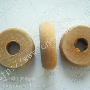 供应毛算盘珠子 木珠 珠算盘珠 大孔木珠