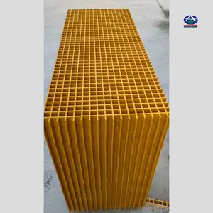 冷却塔操作台铺面用的玻璃钢格栅 化工防腐车间网格板 30厚阴沟盖板 华强