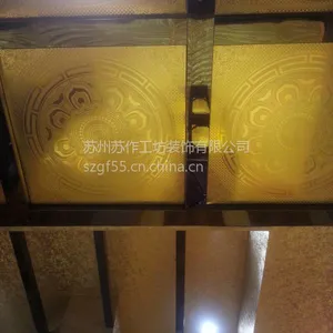 供应苏作工坊祠堂彩绘天花设计