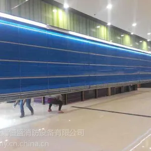 包头白云鄂博矿焱嘉***无机布折叠提升防火卷帘门