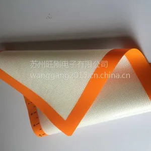 硅胶玻纤马卡龙烤垫 硅胶防滑揉面垫
