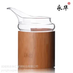 河间厂家批发定制耐热玻璃杯/竹筒公道杯