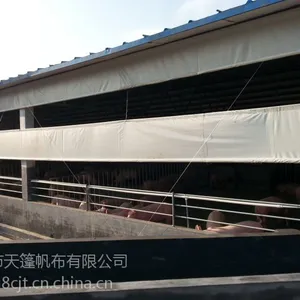 供应江苏泰州市天篷专业定做防风防雨耐磨养殖场卷帘篷布
