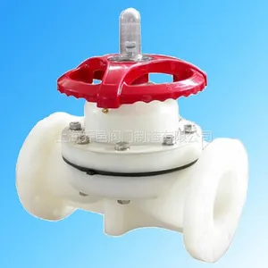 乔邑G41F-10F法兰PVDF塑料隔膜阀厂家价格