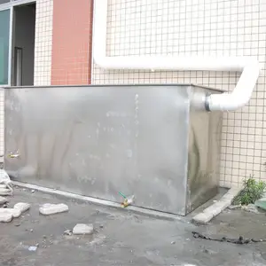 长沙餐饮食堂厨房油水分离器原理细节图 森湖环保SH-HB-3不锈钢隔油池效果