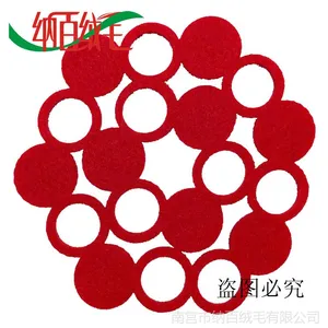 供应批发供应圆圈几何创意新款毛毡杯垫餐垫隔热垫欧式支持定做