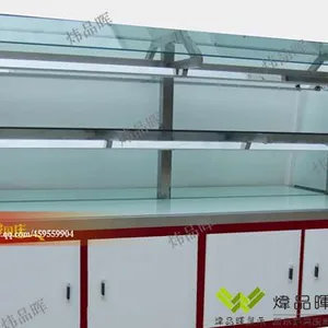 面包柜H-06,弧形玻璃柜,木质烤漆展柜,多功能柜中岛柜,可移动面包柜