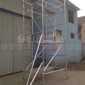 新型铝合金多功能脚手架 铝合金移动快装脚手架 手脚架 高空作业平台厂家直销