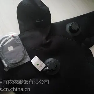 干式潜水服批发加工,7MM干衣 进口气阀工程潜水服 深海保暖防寒服
