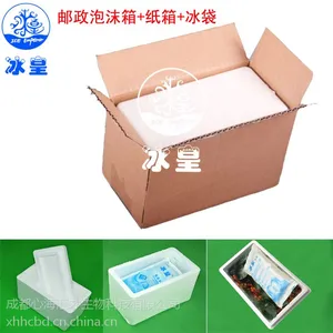 邮政45678号泡沫箱纸箱冰袋套装 水果蔬菜海产速冻食品保鲜包装