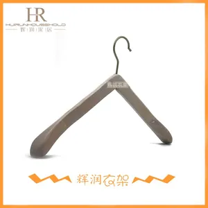 周夫人 供应三角衣架加宽款 水洗白本色木质衣挂