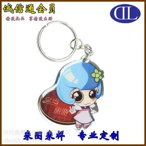 鼎霖专业定制不锈钢卡通动漫人物钥匙扣 旅游景区纪念小礼品定制
