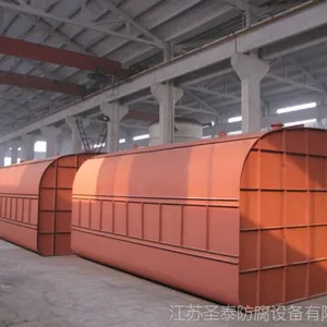 江苏圣泰钢衬塑内河船用运输罐 化学品运输船 船运罐