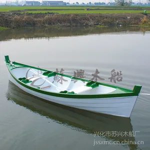 4m两头尖手划船 欧式木船 精品观光船 休闲旅游船 户外钓鱼船