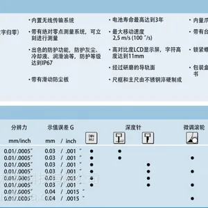 烟台开发区芝罘区江苏上海德国马尔数显游标防水卡尺 0-200mm 无线传输16EWRi4103404