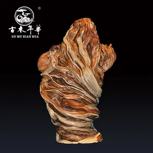 古木年华 秦岭崖柏天然木根雕根艺 手工打磨 精品摆件 包邮旋律