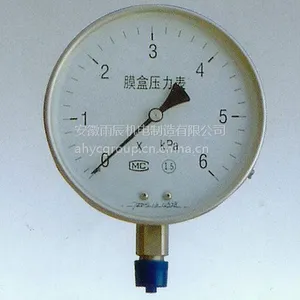 YE-100B、150B不锈钢膜盒压力表