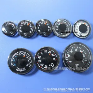 温度计 双金属温度计 塑料温度计 塑胶温度计 15 18 20 25 27 30 35mm 深圳工厂