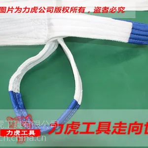 【力虎】 2T*1.5M吊装带 白色扁平吊带2吨1.5米|起重吊带|尼龙吊装带|双扣吊带|丙纶吊带