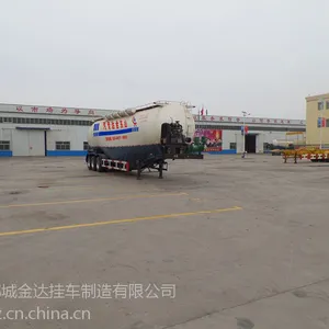 63立方水泥罐车多少钱?梁郓牌型号SLY9403GFL 金达挂车厂家直销车
