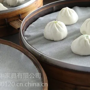 供应厂家直销68CM直径圆形硅胶蒸笼垫 蒸笼布