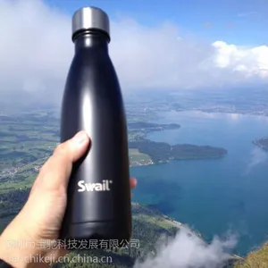 不锈钢高性能真空密封-保温保冷双用环保水壶 24小时 便携 双层