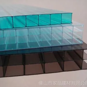 PC阳光板 透明PC中空板 温室阳光板 佛山家品建材***