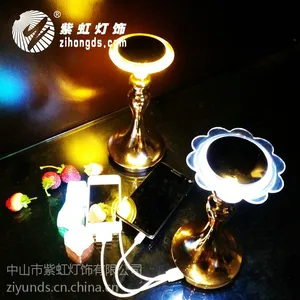 紫虹LED充电酒吧台灯 桌灯 咖啡厅 KTV小夜灯