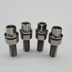 保时捷用钛合金汽车轮毂防盗螺丝 M14*1.5