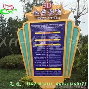 玻璃钢定制路引 玻璃钢景观雕塑指路牌 主题公园玻璃钢制品厂家